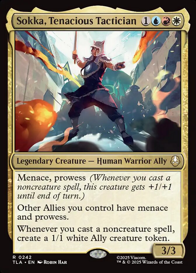 Sokka, Tenacious Tactician card front