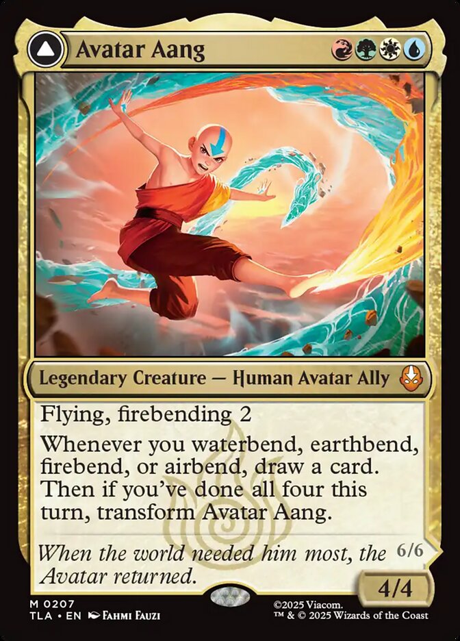 Avatar Aang card front