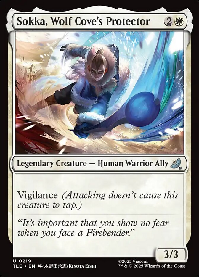 Sokka, Wolf Cove's Protector card front