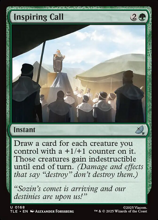 Inspiring Call card front
