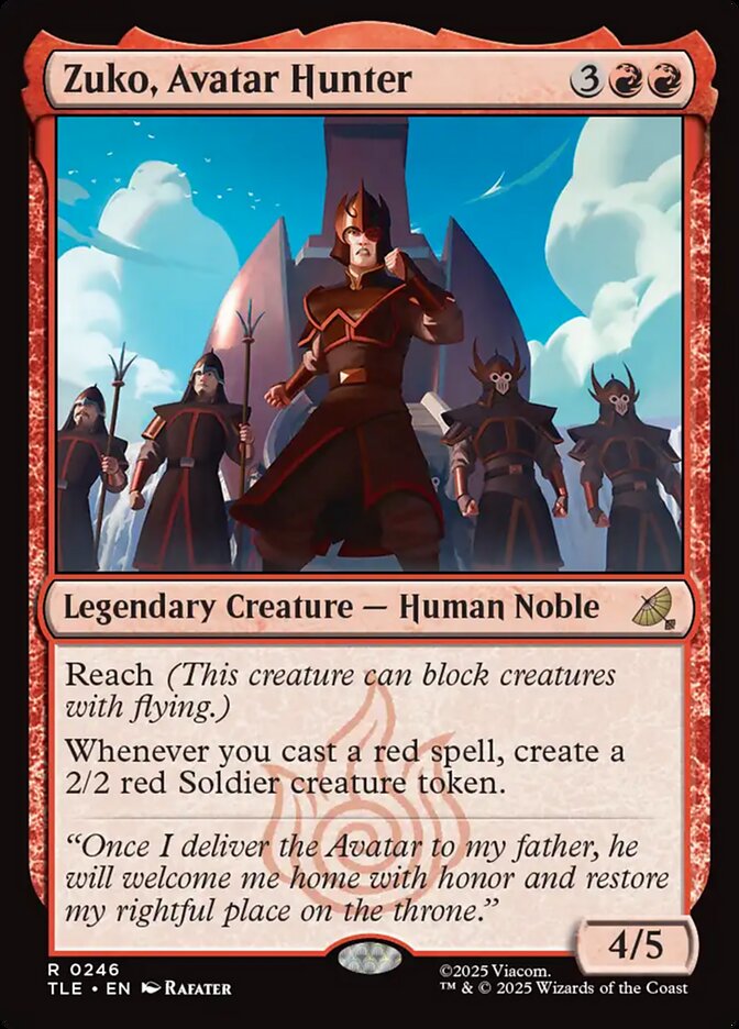 Zuko, Avatar Hunter card front