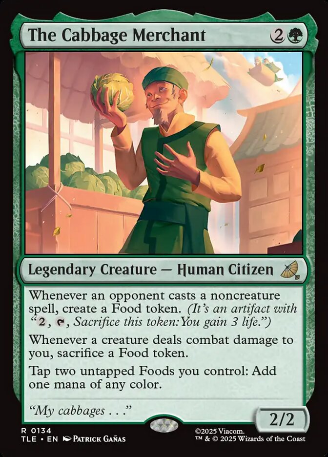 The Cabbage Merchant card front