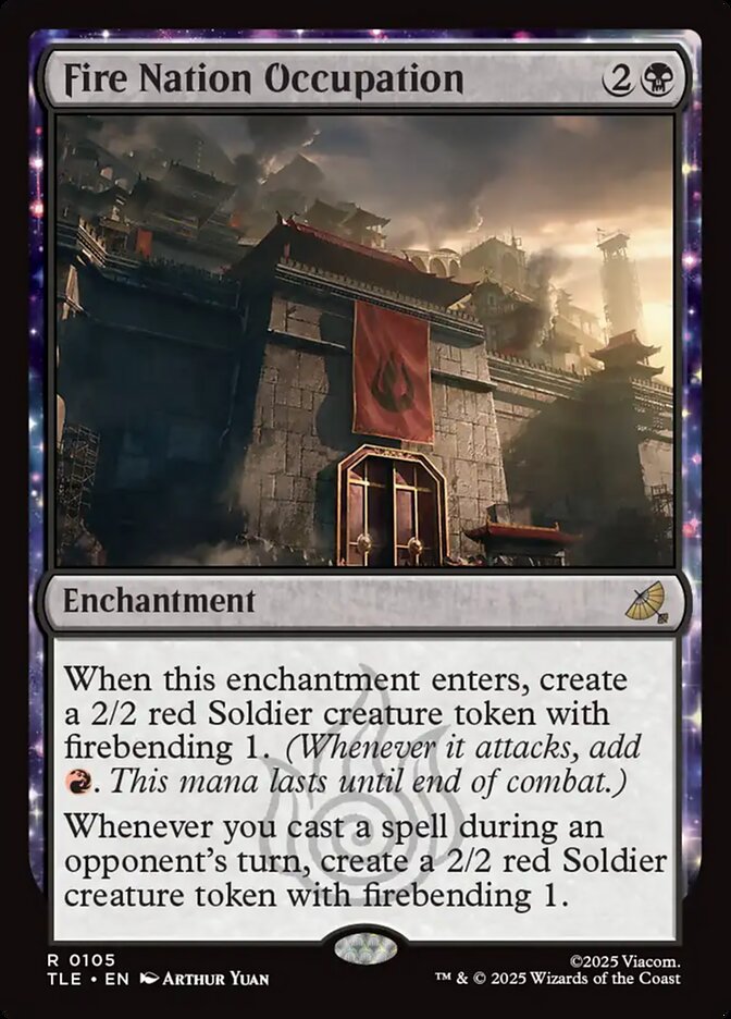 Fire Nation Occupation card front