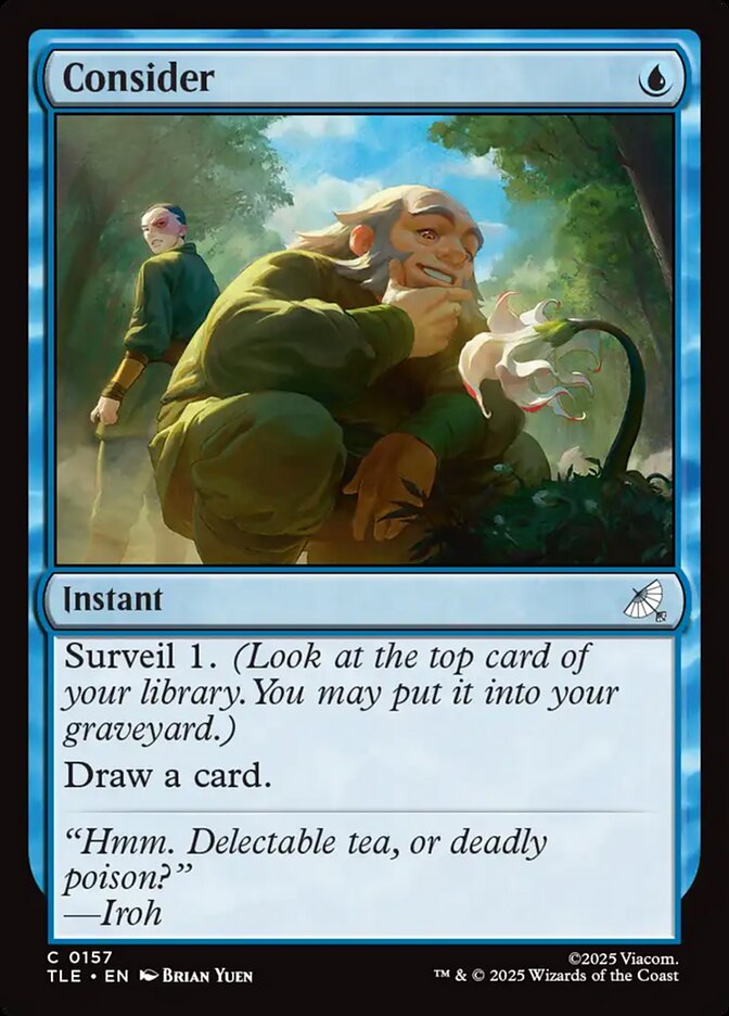 Consider card front