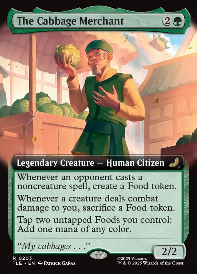 The Cabbage Merchant card front