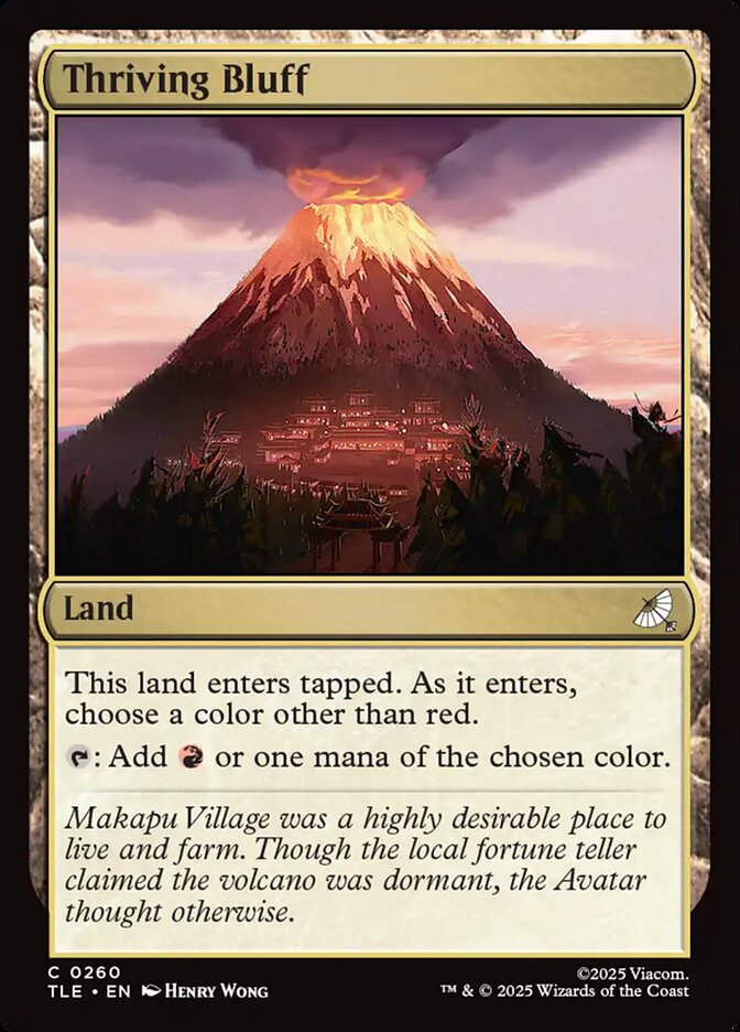 Thriving Bluff card front