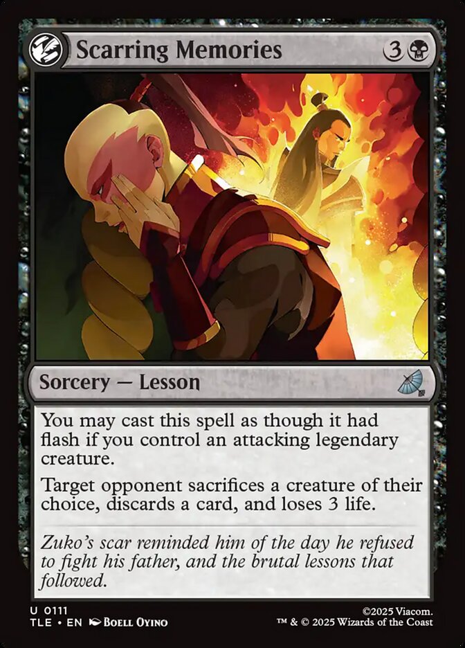 Scarring Memories card front