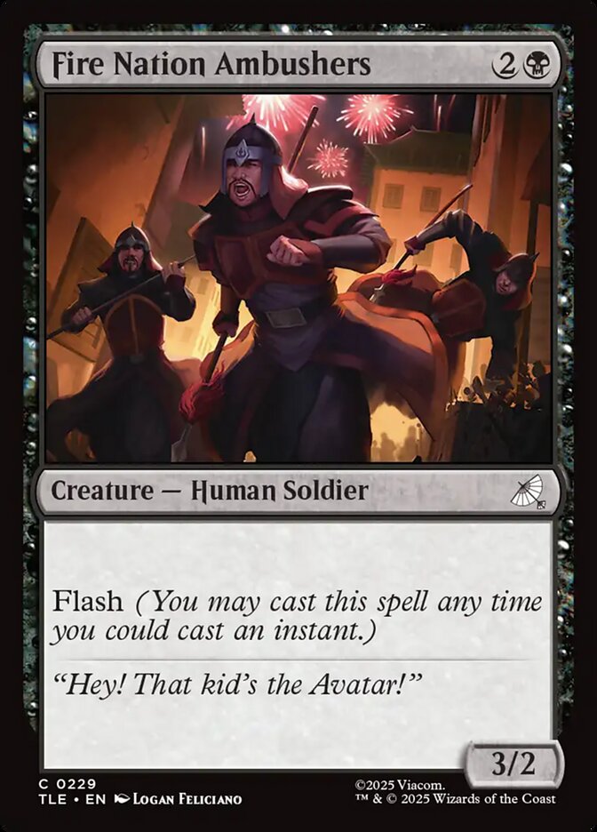 Fire Nation Ambushers card front