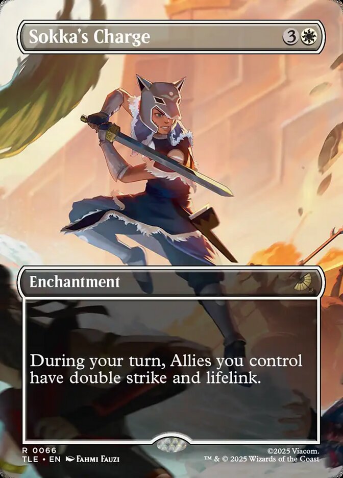 Sokka's Charge card front