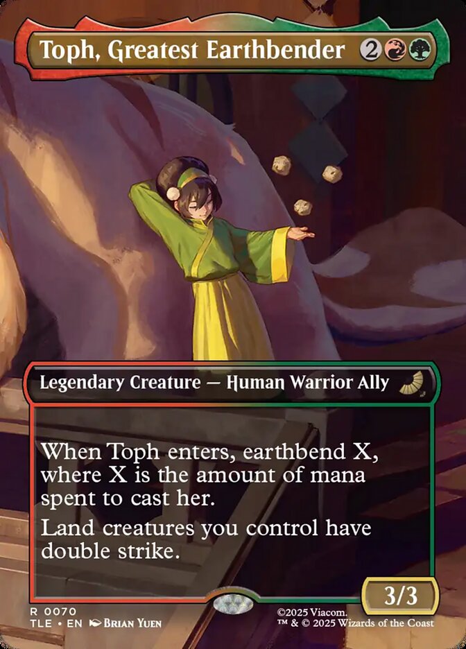 Toph, Greatest Earthbender card front