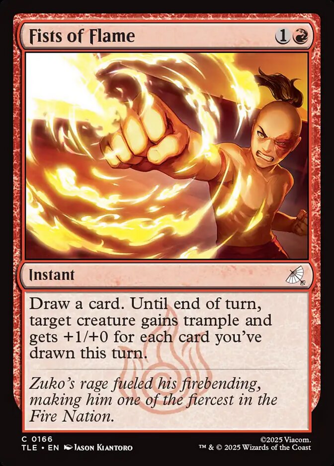 Fists of Flame card front