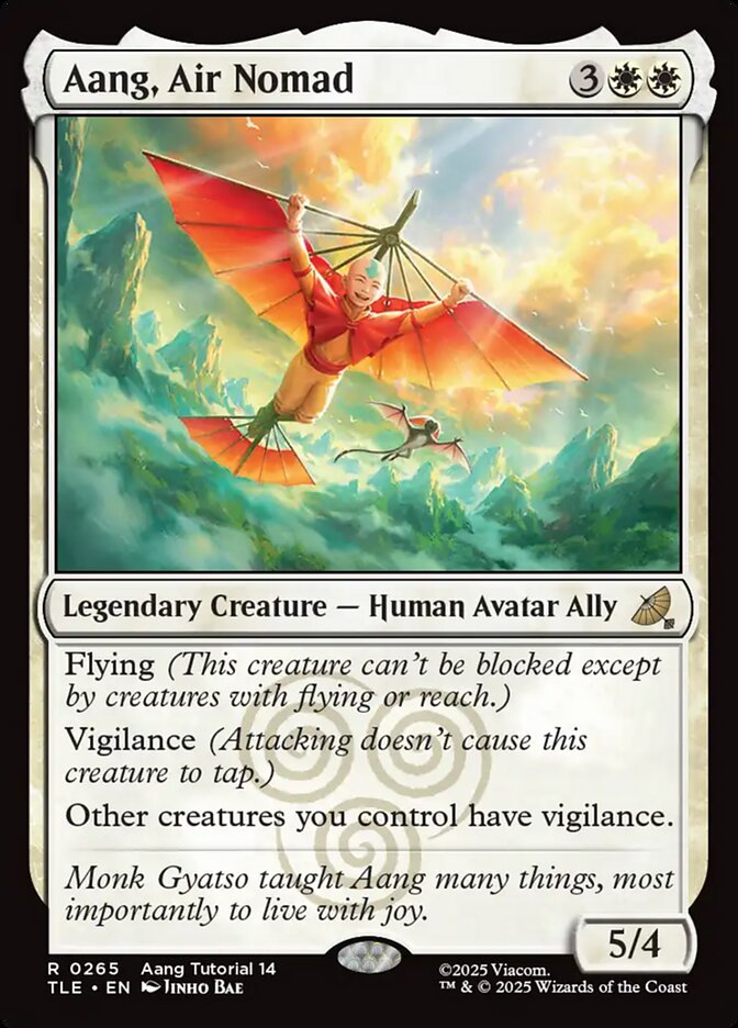 Aang, Air Nomad card front