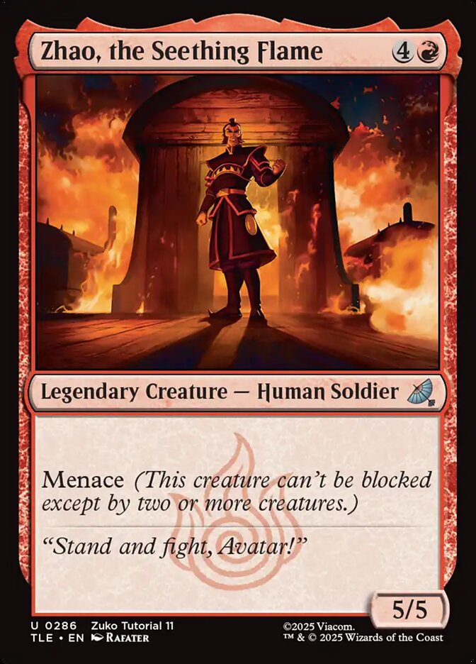 Zhao, the Seething Flame card front