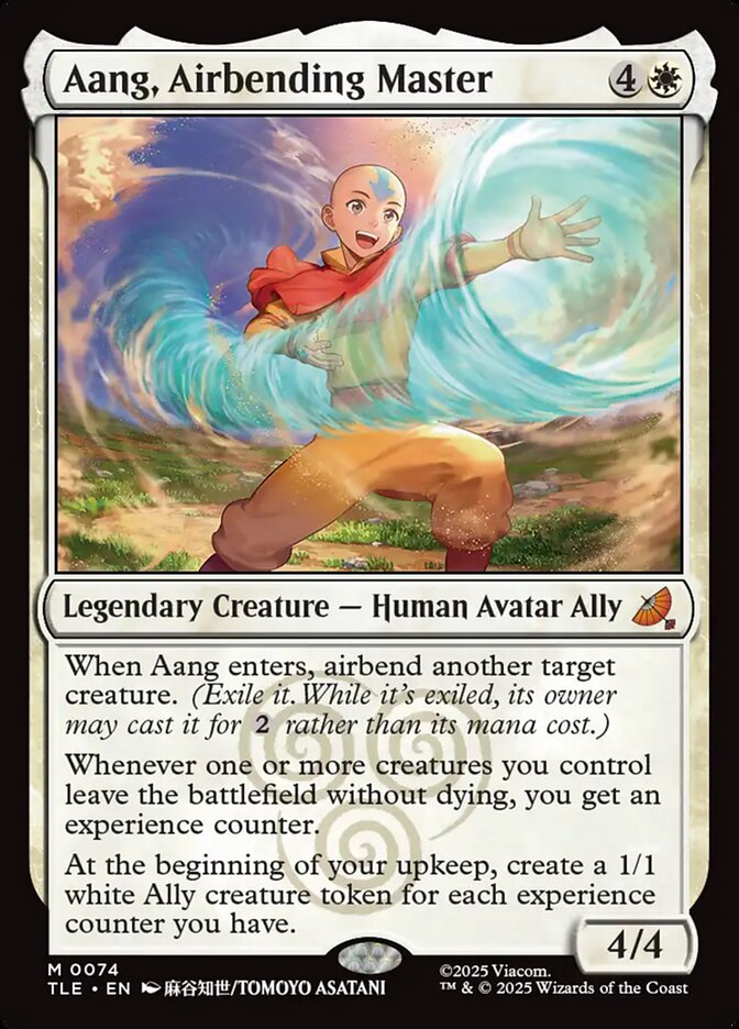 Aang, Airbending Master card front