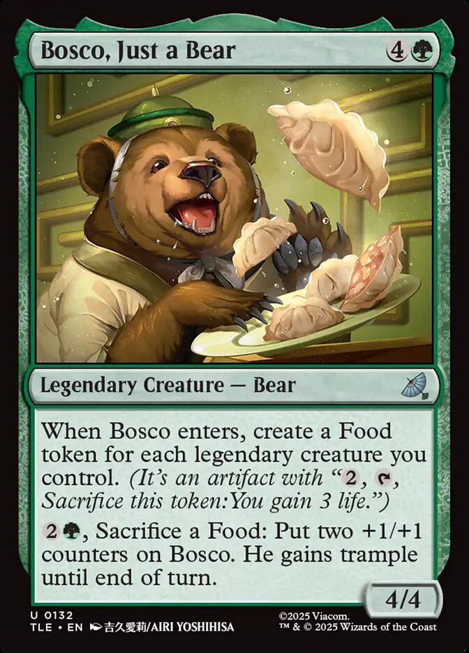 Bosco, Just a Bear card front
