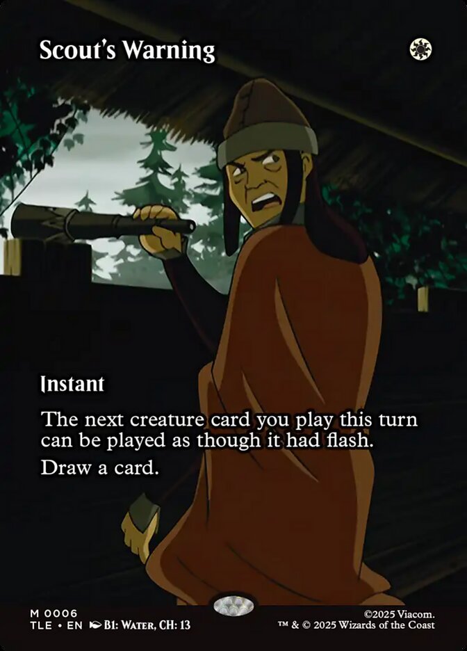 Scout's Warning card front