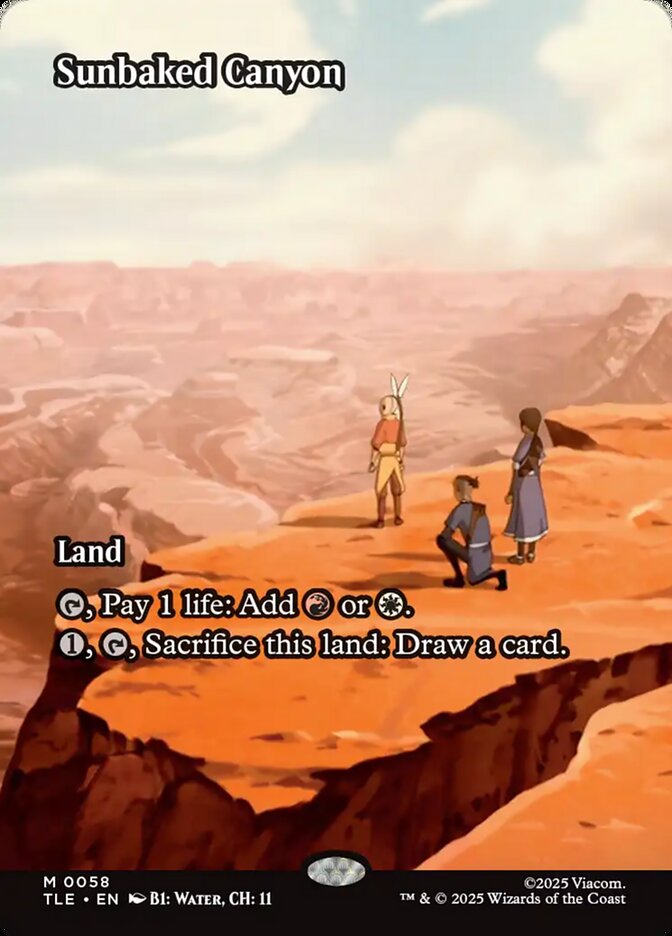 Sunbaked Canyon card front