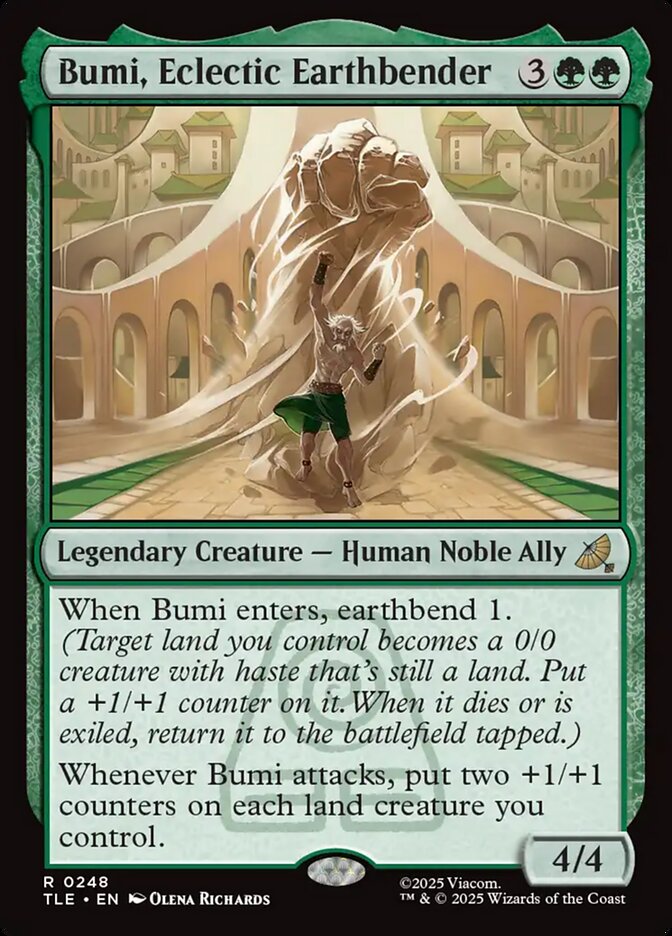 Bumi, Eclectic Earthbender card front