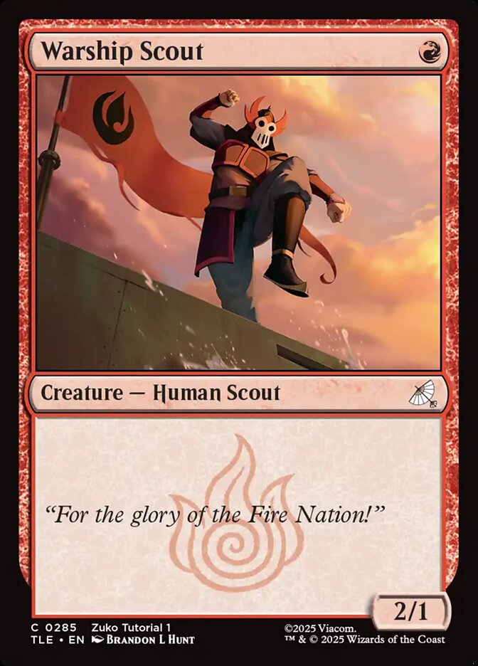 Warship Scout card front