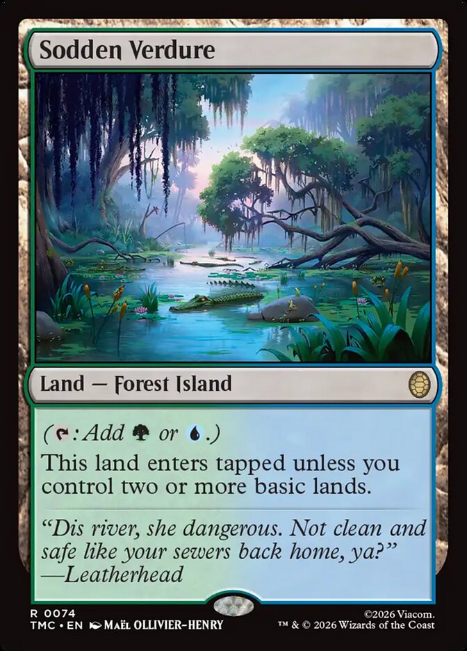 Sodden Verdure card front