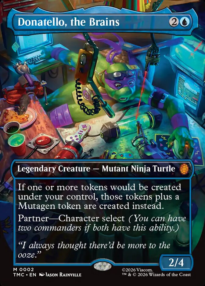 Donatello, the Brains card front