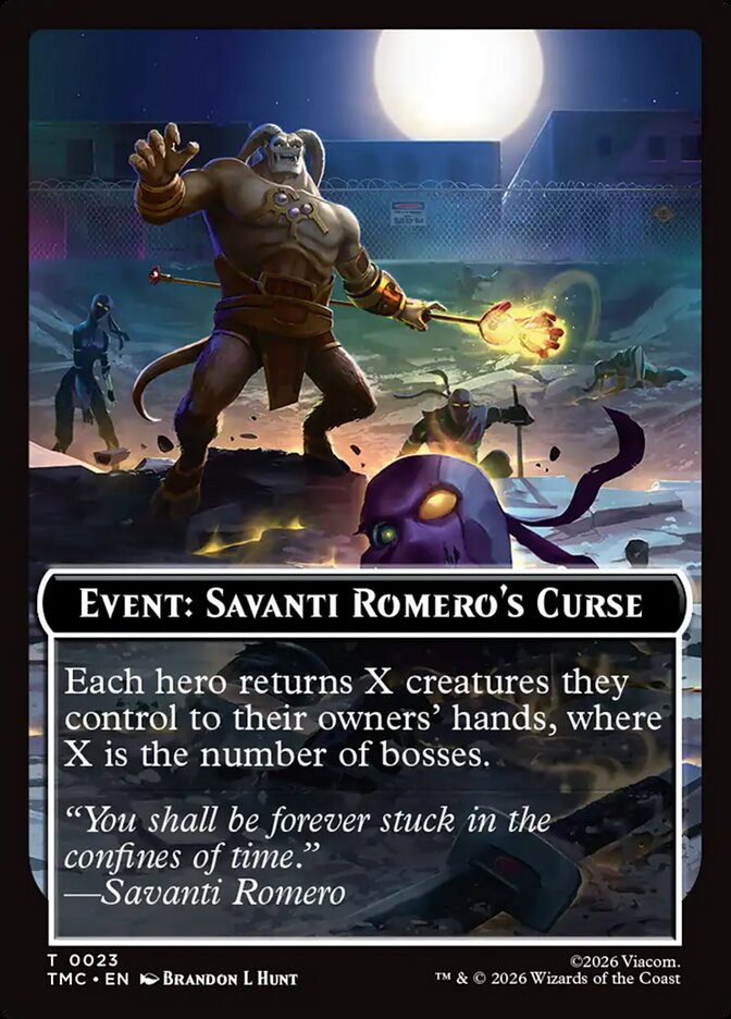 Event: Savanti Romero's Curse card front