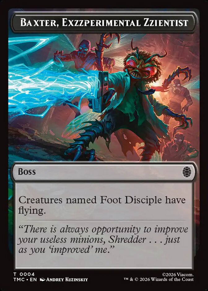 Baxter, Exzzperimental Zzientist card front