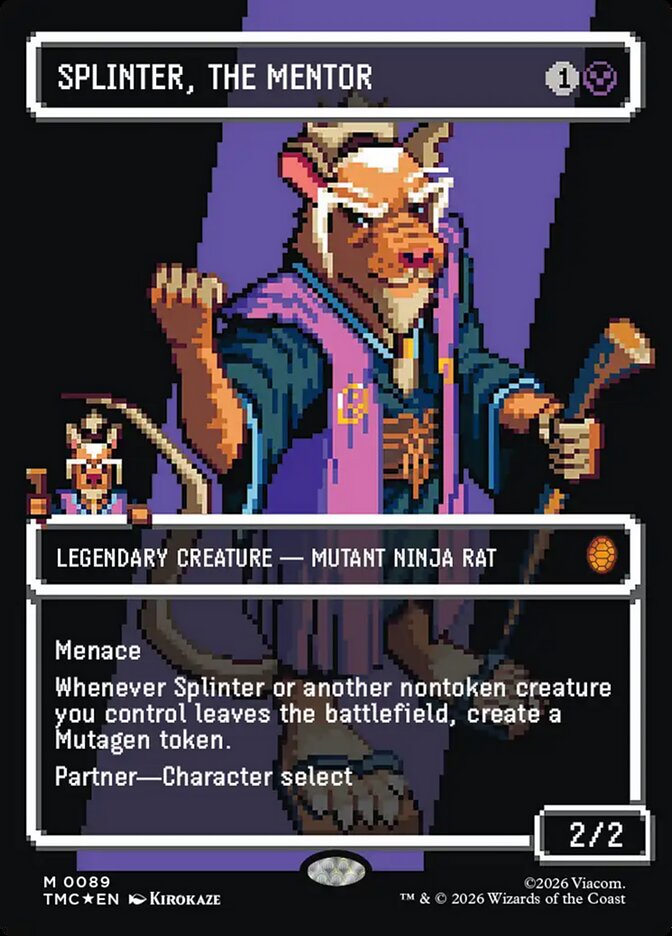 Splinter, the Mentor card front