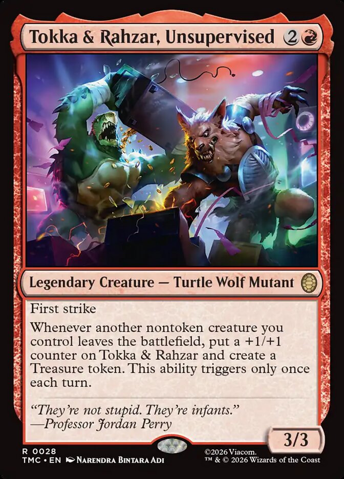 Tokka & Rahzar, Unsupervised card front