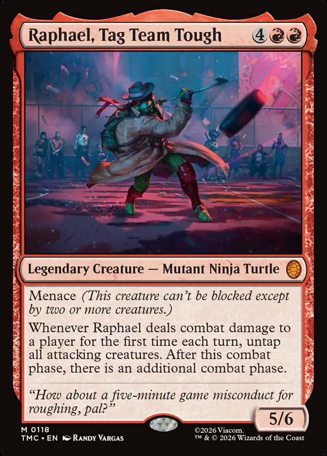 Raphael, Tag Team Tough card front