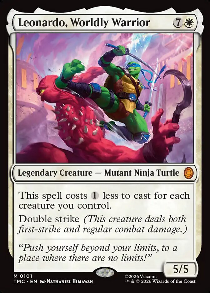 Leonardo, Worldly Warrior card front