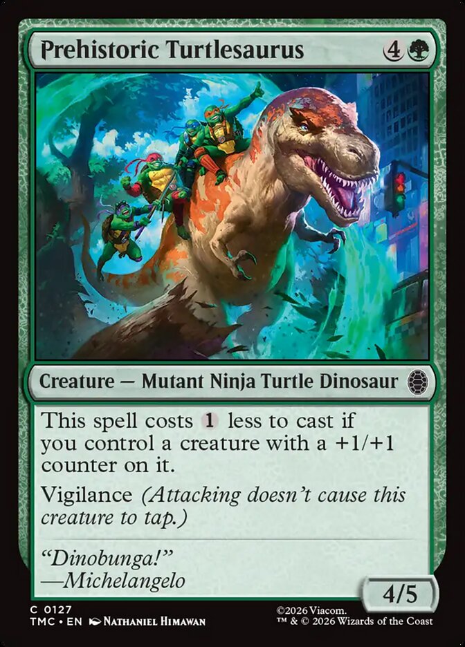 Prehistoric Turtlesaurus card front