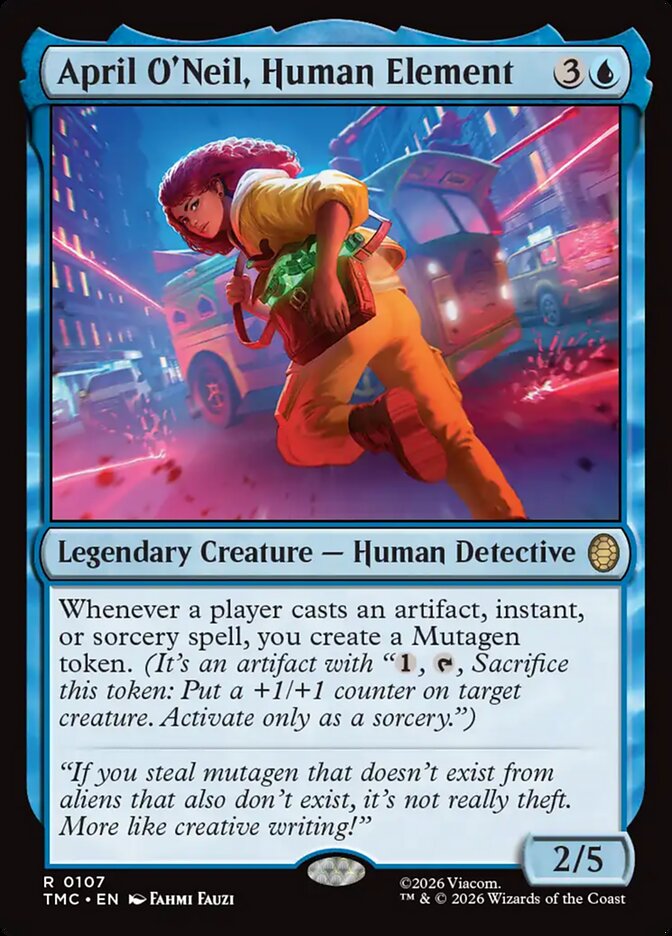 April O'Neil, Human Element card front