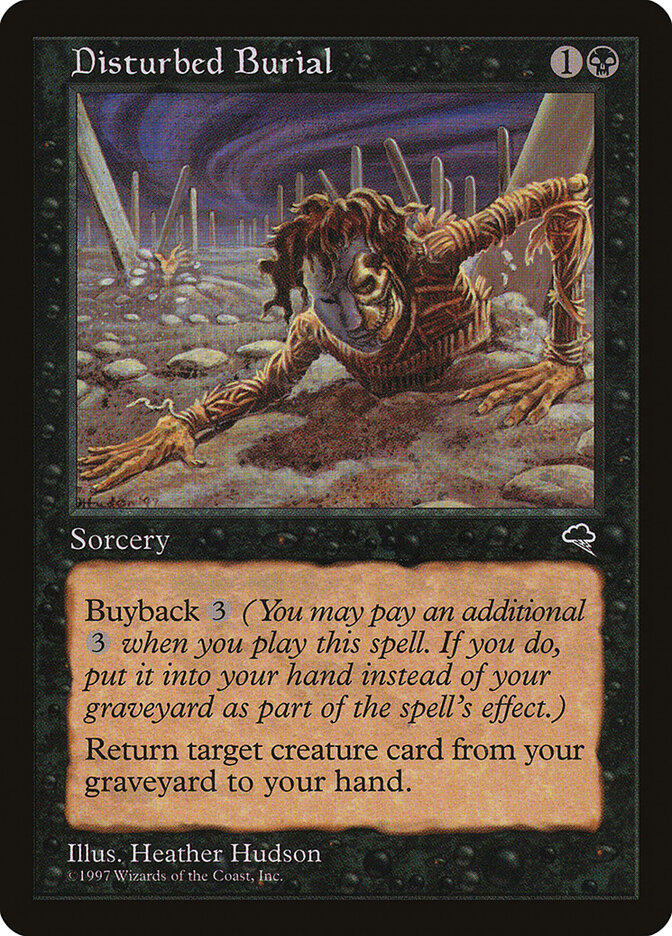 Disturbed Burial card front