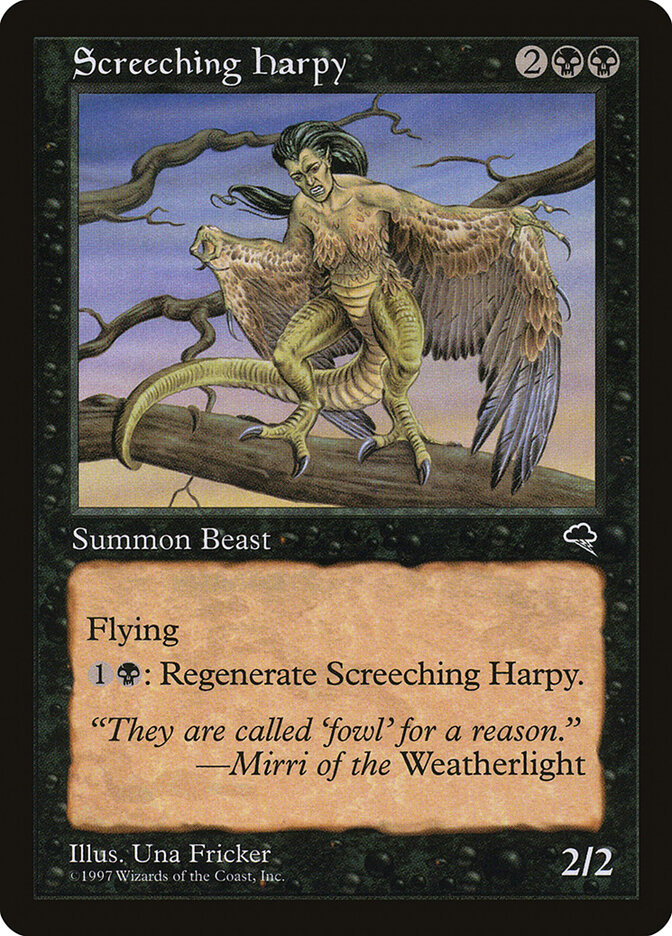 Screeching Harpy card front