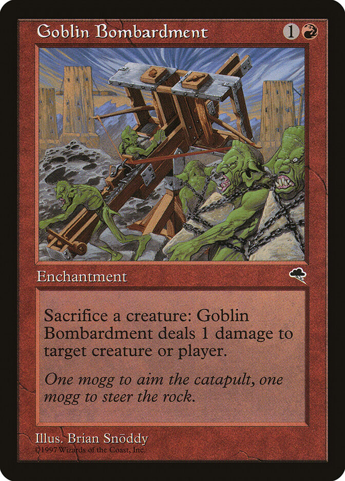 Goblin Bombardment card front