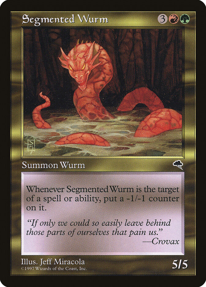 Segmented Wurm card front