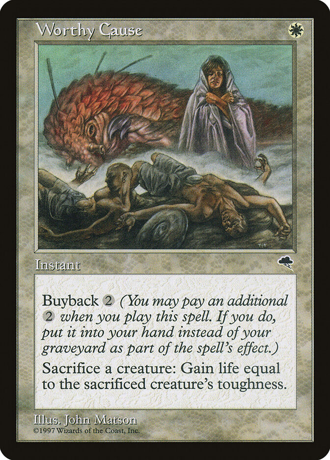 Worthy Cause card front