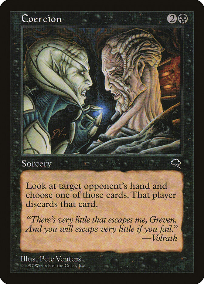 Coercion card front