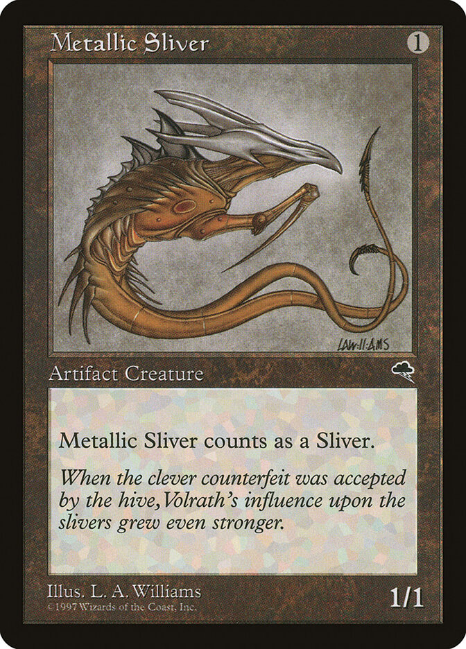 Metallic Sliver card front