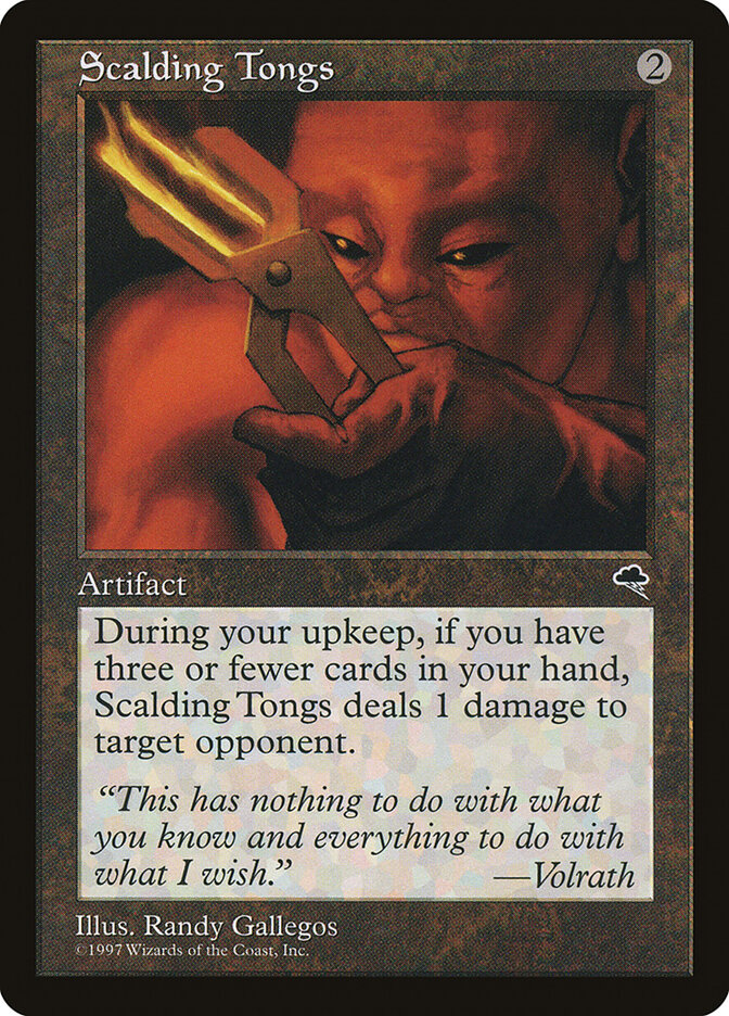 Scalding Tongs card front