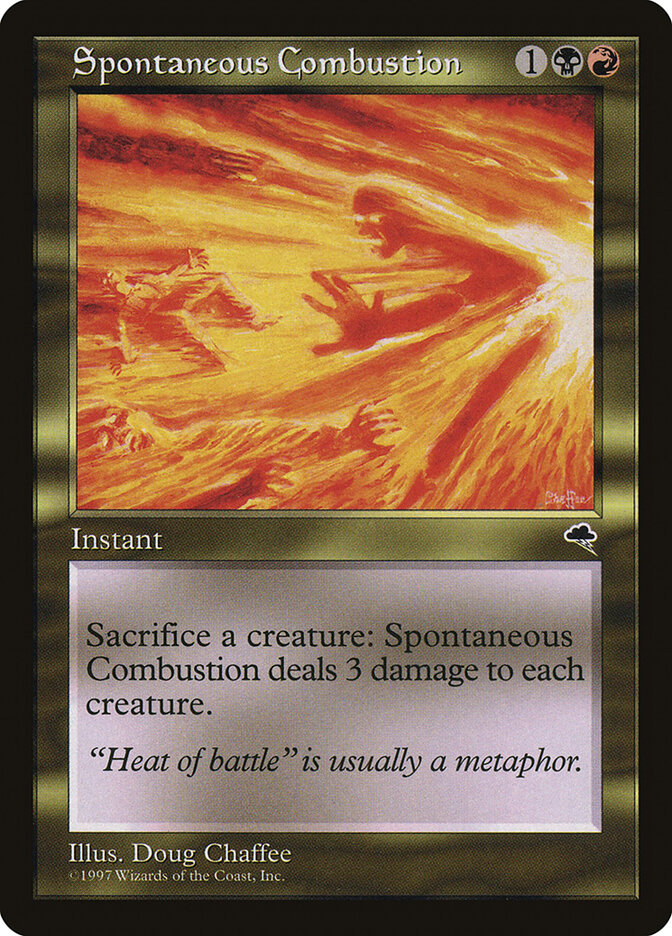Spontaneous Combustion card front