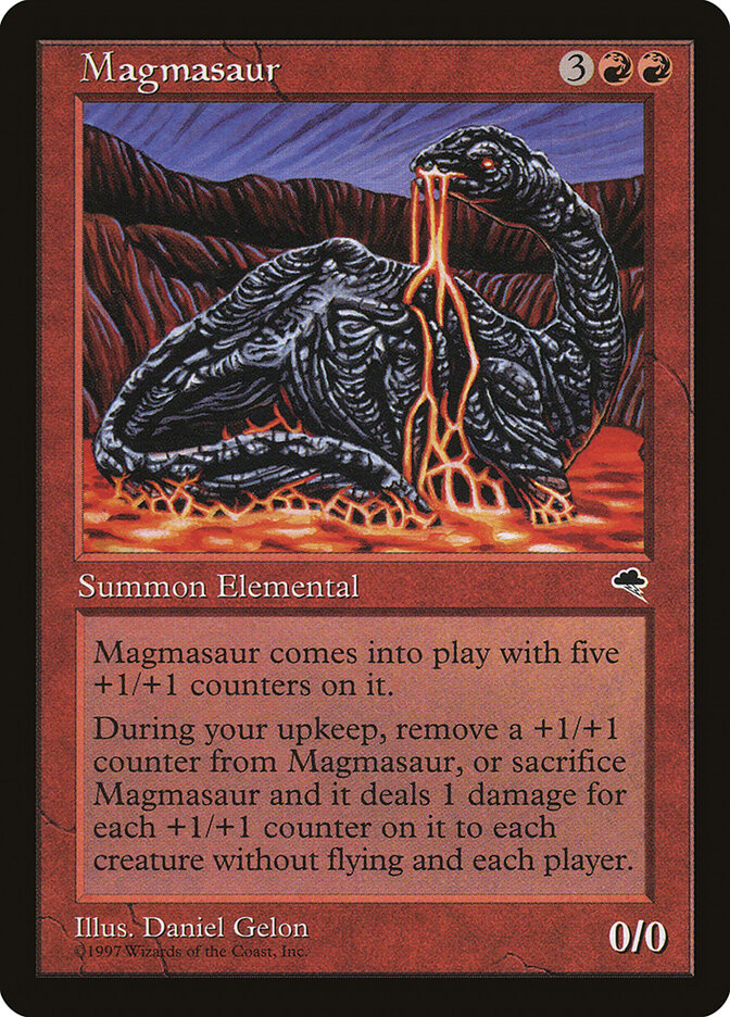 Magmasaur card front