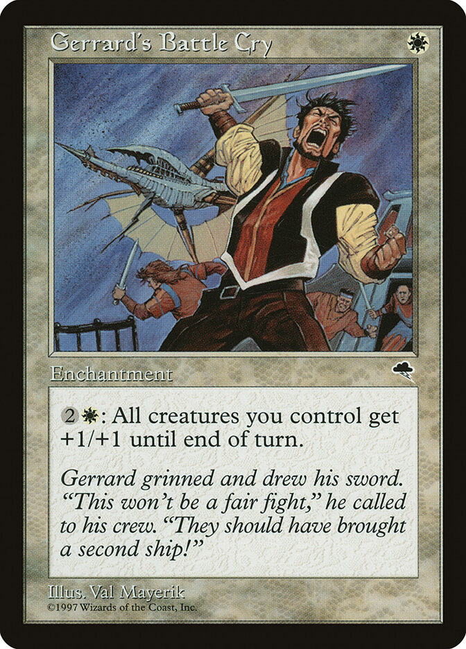 Gerrard's Battle Cry card front