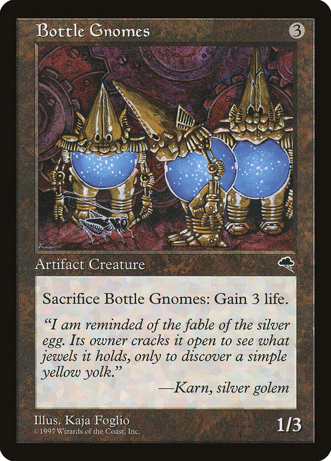 Bottle Gnomes card front