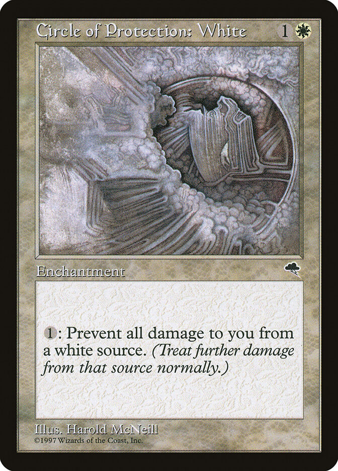 Circle of Protection: White card front