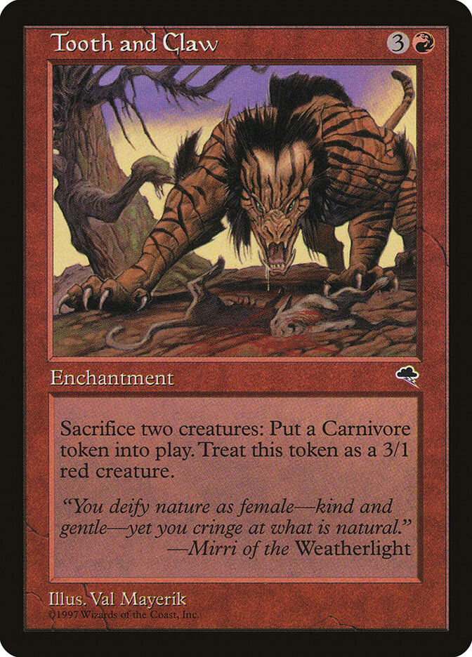 Tooth and Claw card front