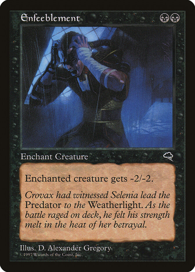 Enfeeblement card front