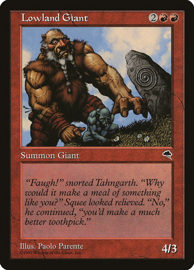 Lowland Giant card front