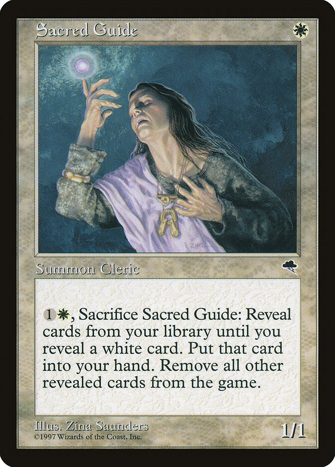 Sacred Guide card front